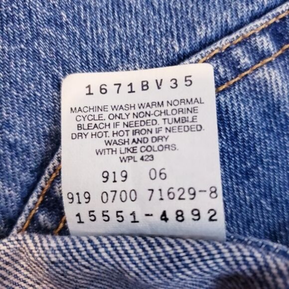 Levi's Vintage 550 Relaxed Fit Tapered Leg High Rise Waist Jeans Women's Size 14 - Picture 10 of 11